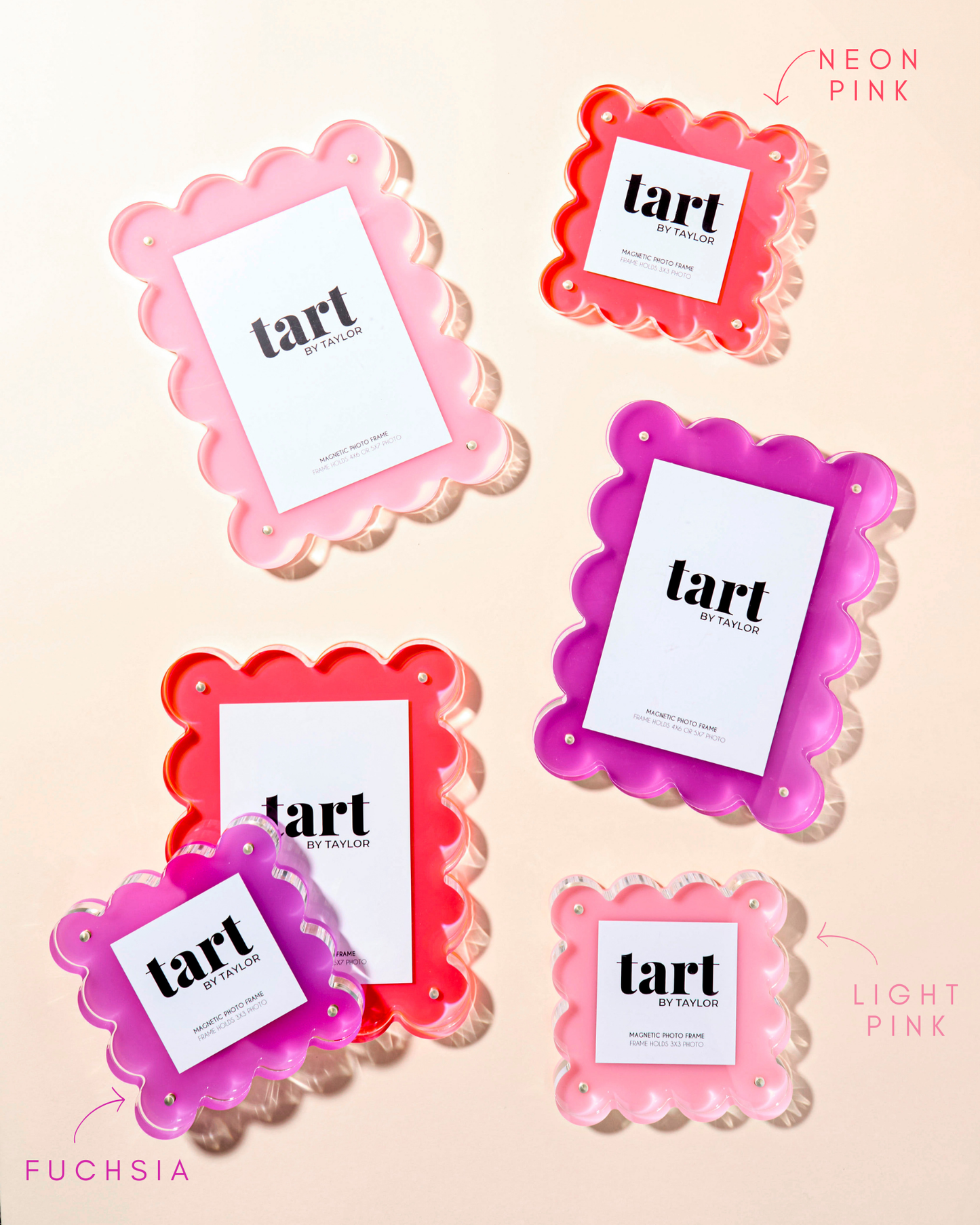 Tart By Taylor Neon Pink Mini Frame