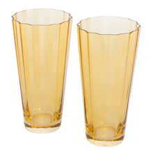 Load image into Gallery viewer, Estelle Colored Glass Yellow Sunday High Balls - Set of 2