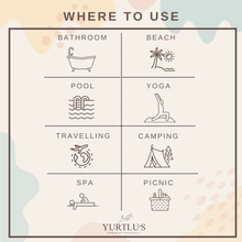 Load image into Gallery viewer, YURTLU'S Turkish Beach Towel Pre-Washed 38"x72" Quick Dry and Highly Absorbent Oversized Sand-Free Stylish and Versatile for Beach, Spa, and Home Light 100% Cotton Peshtemal