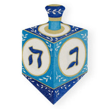 Load image into Gallery viewer, Caspari Dreidel Die-Cut Paper Linen Luncheon Napkins