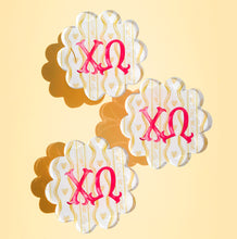 Load image into Gallery viewer, Sorority Scalloped Acrylic Coasters