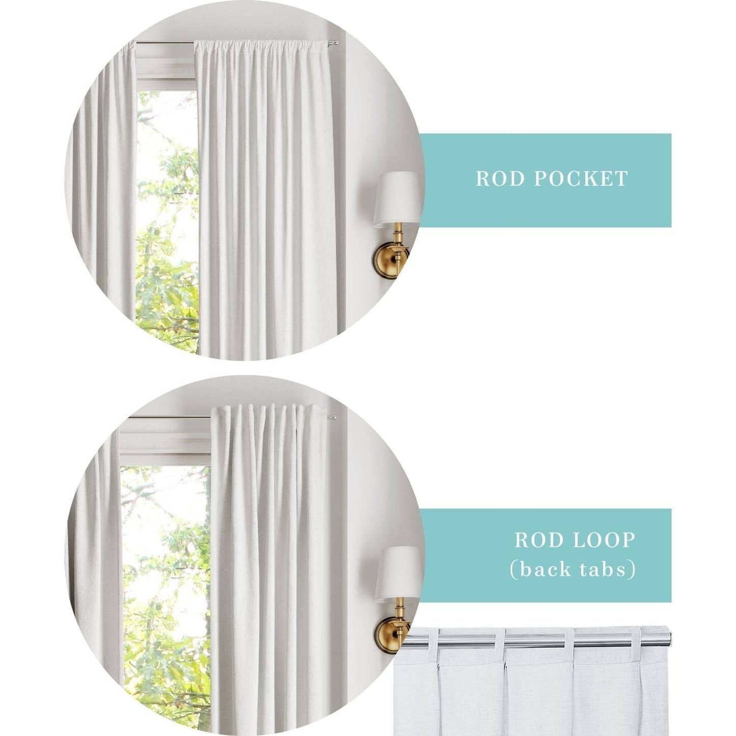 Coral Bay Green Curtain Panels, Set of 2