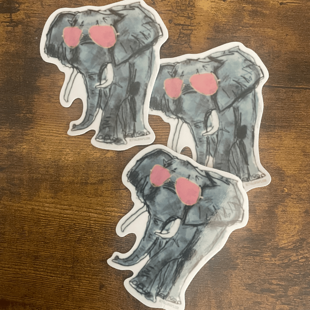Vinyl Sticker Elephant
