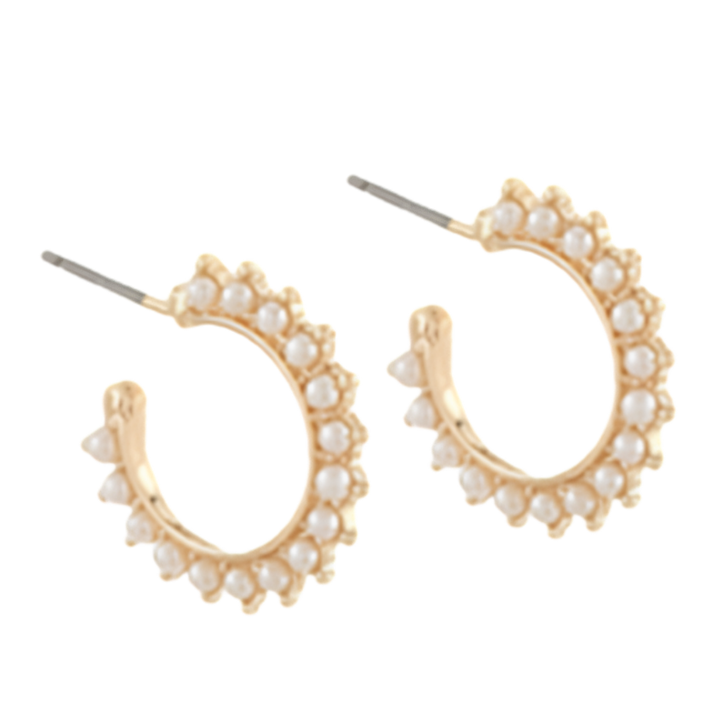 Pearl Rondel Hoops