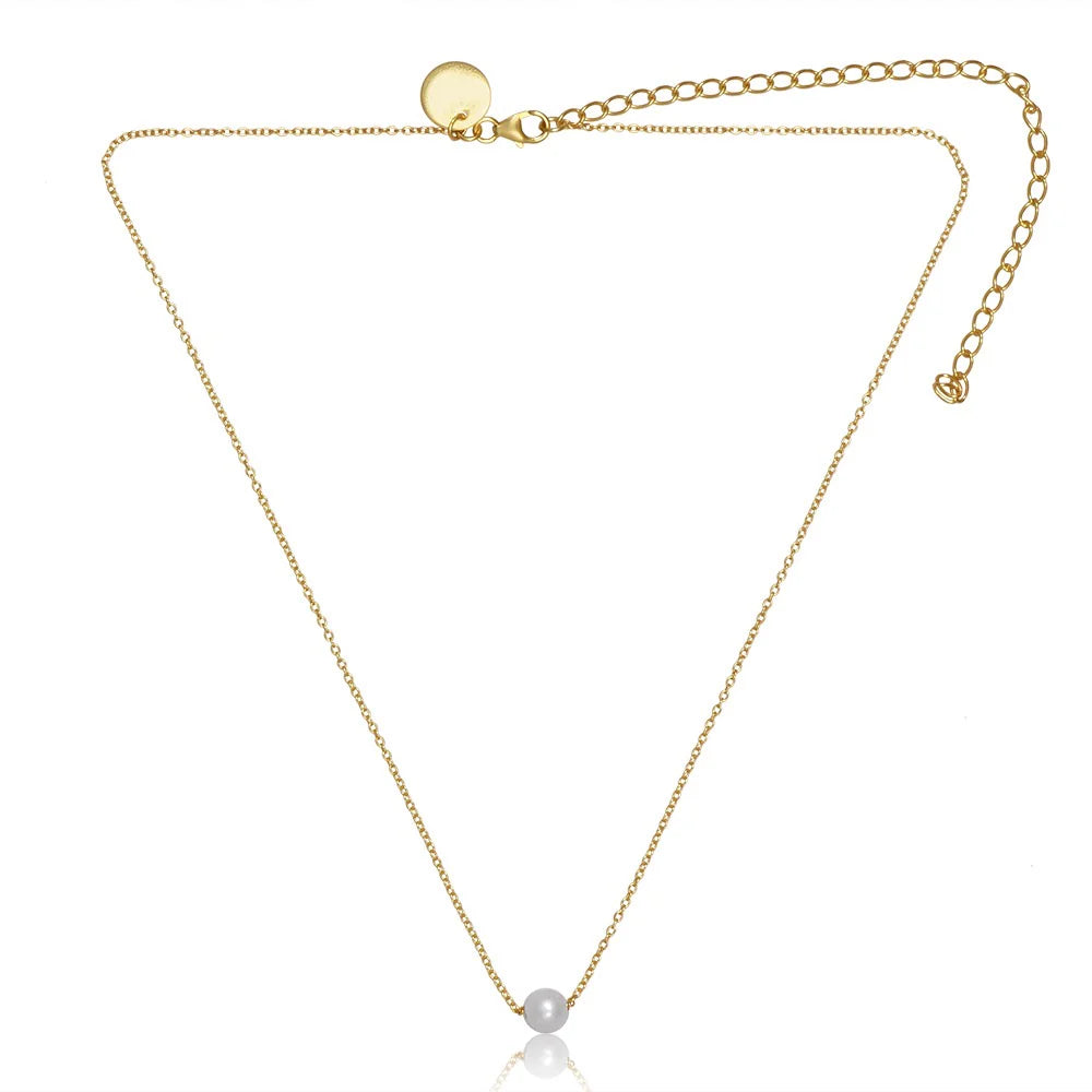 Tatum James Round Pearl Necklace