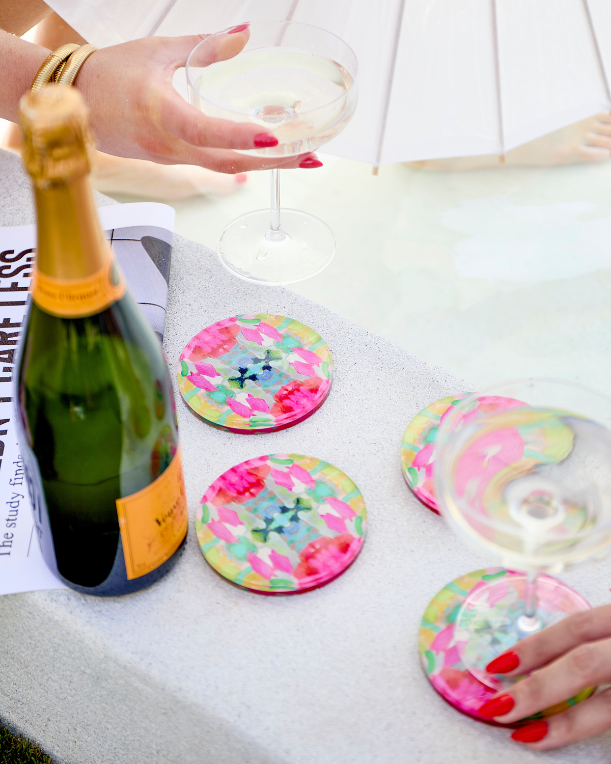 Pink Paradise Coaster Set | Laura Park Designs x Tart By Taylor