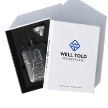 Load image into Gallery viewer, Georgia State Map Pocket Flask