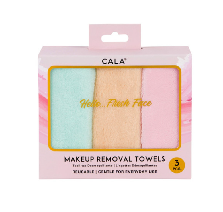 CALA Makeup Removal Microfiber Cleansing Facial Towel (3PK)