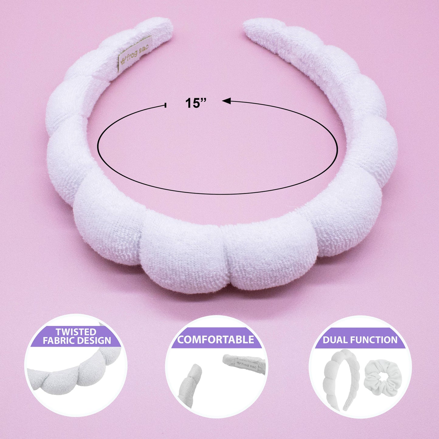 Spa Headband with Scrunchies