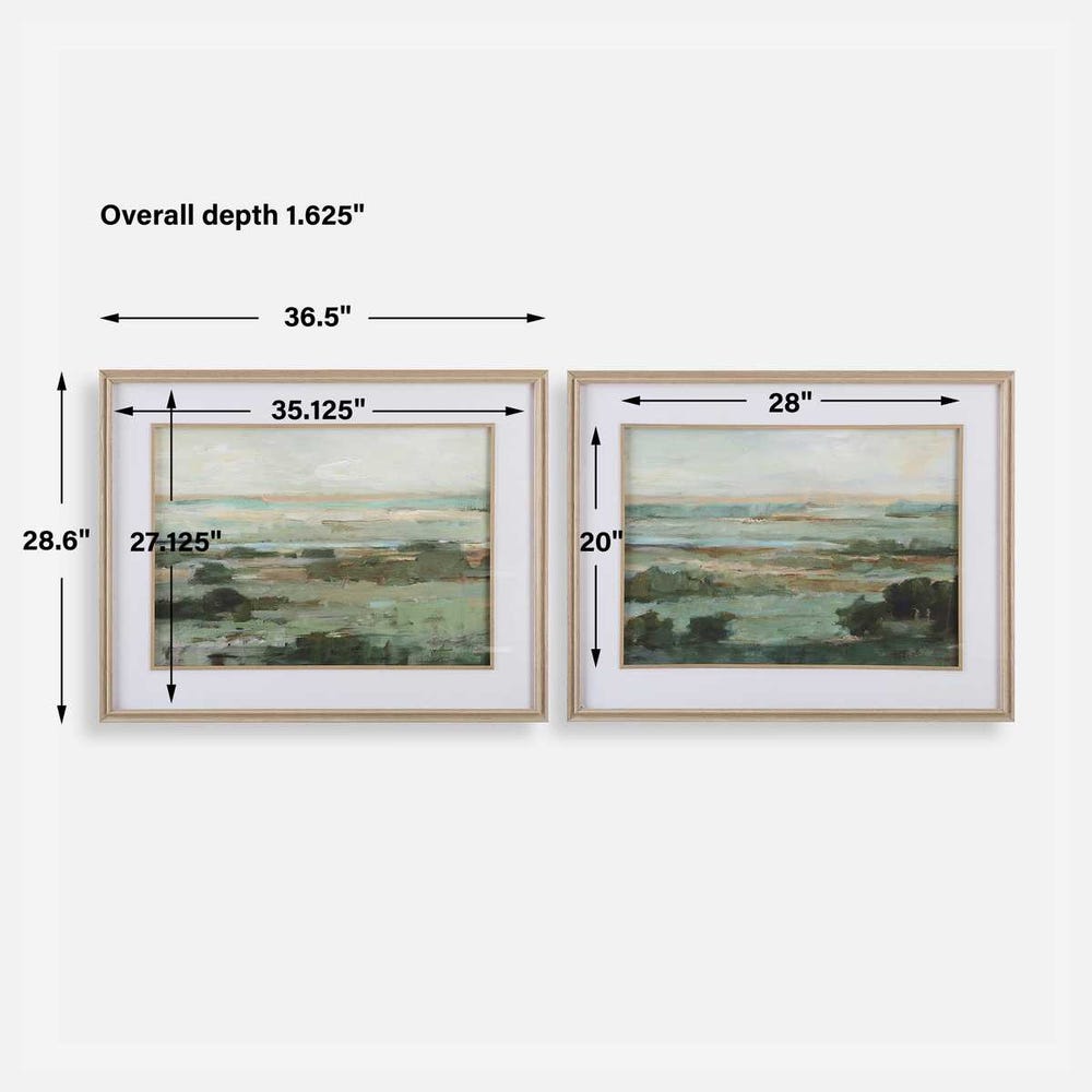 Warm Valley Framed Prints