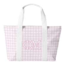 Load image into Gallery viewer, Sorority Gingham Tote Bag