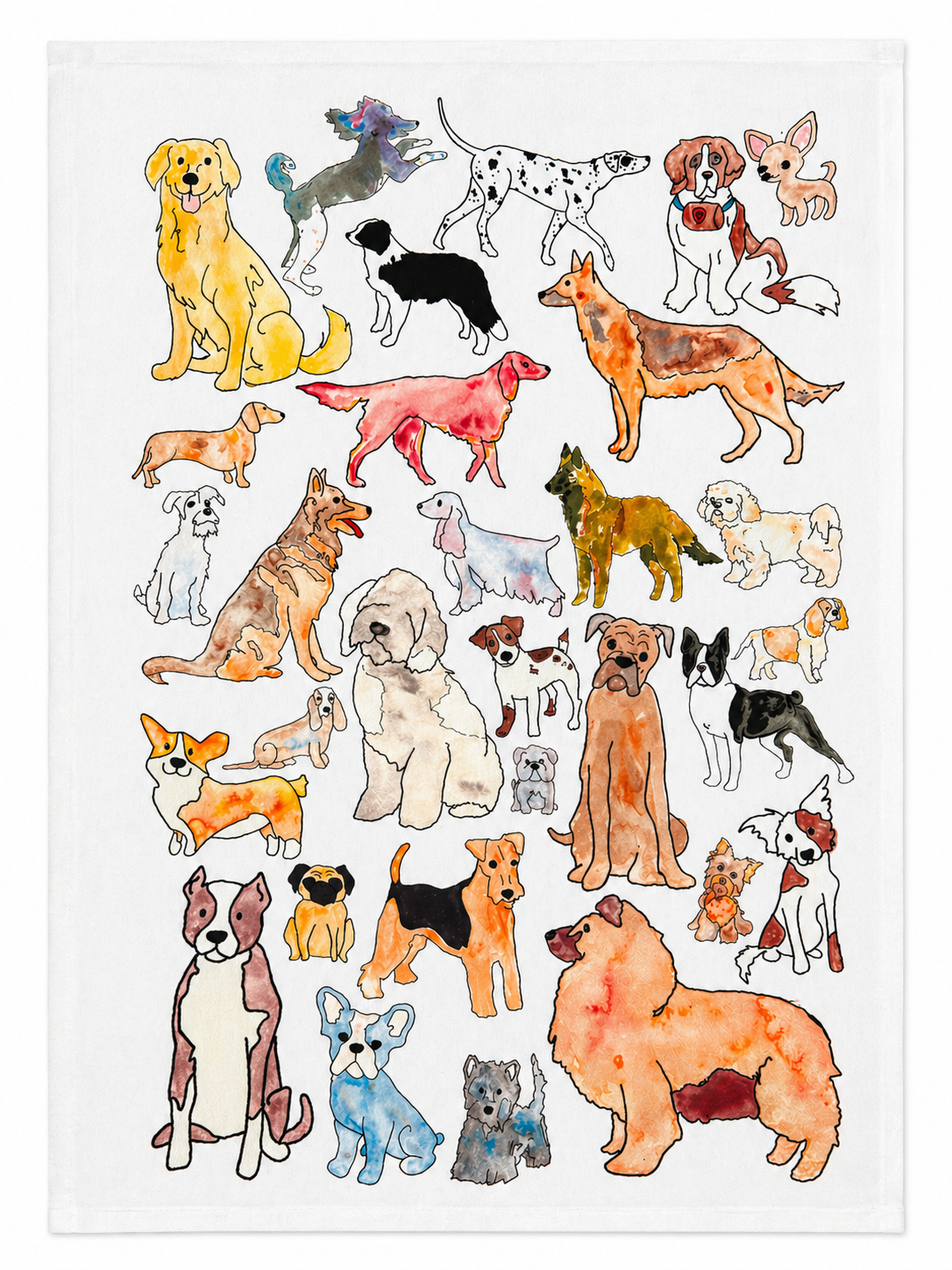 Adorable Dogs Kitchen Towel