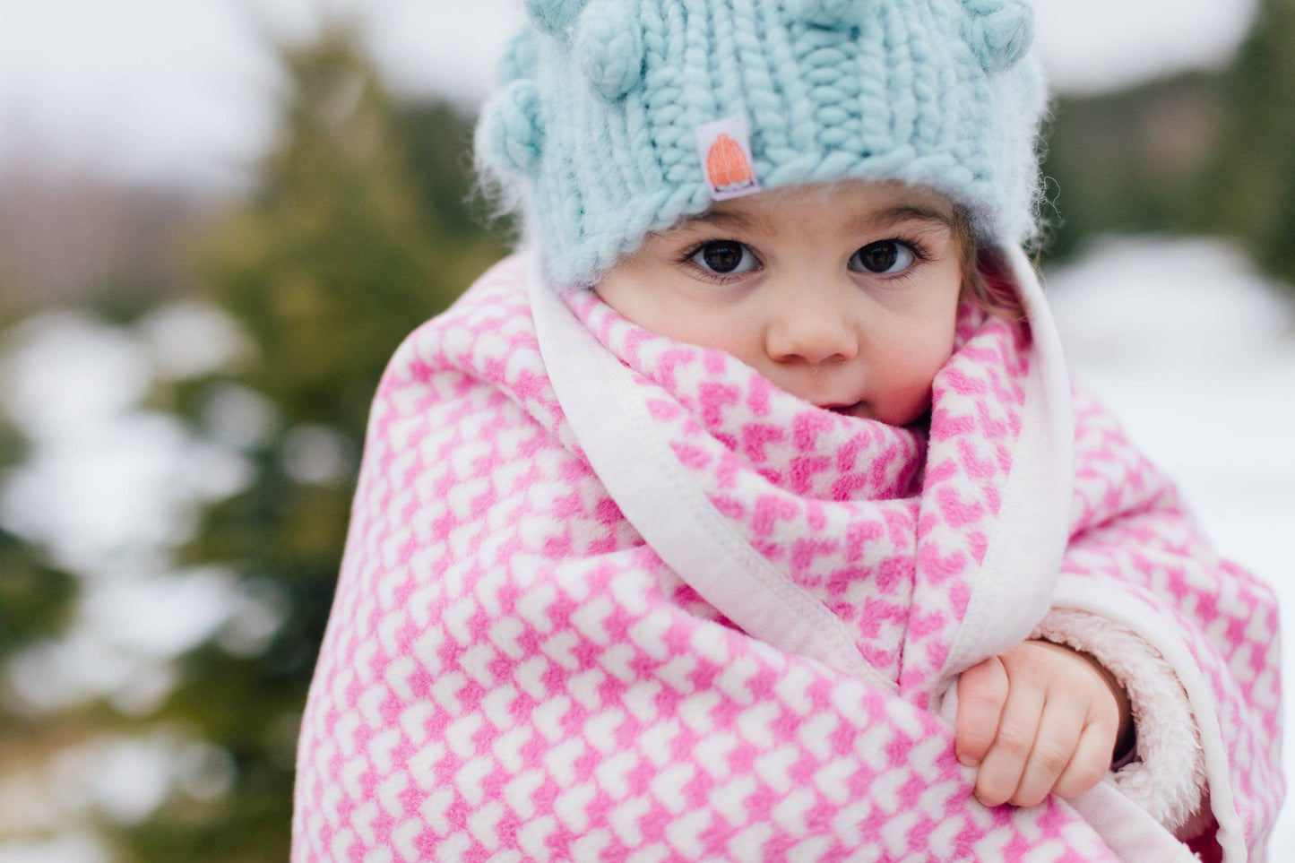 Chappy Wrap Blanket: All My Heart Bubblegum Mini