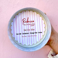 Load image into Gallery viewer, Rebecca Illustrated Coastal Collection Candle