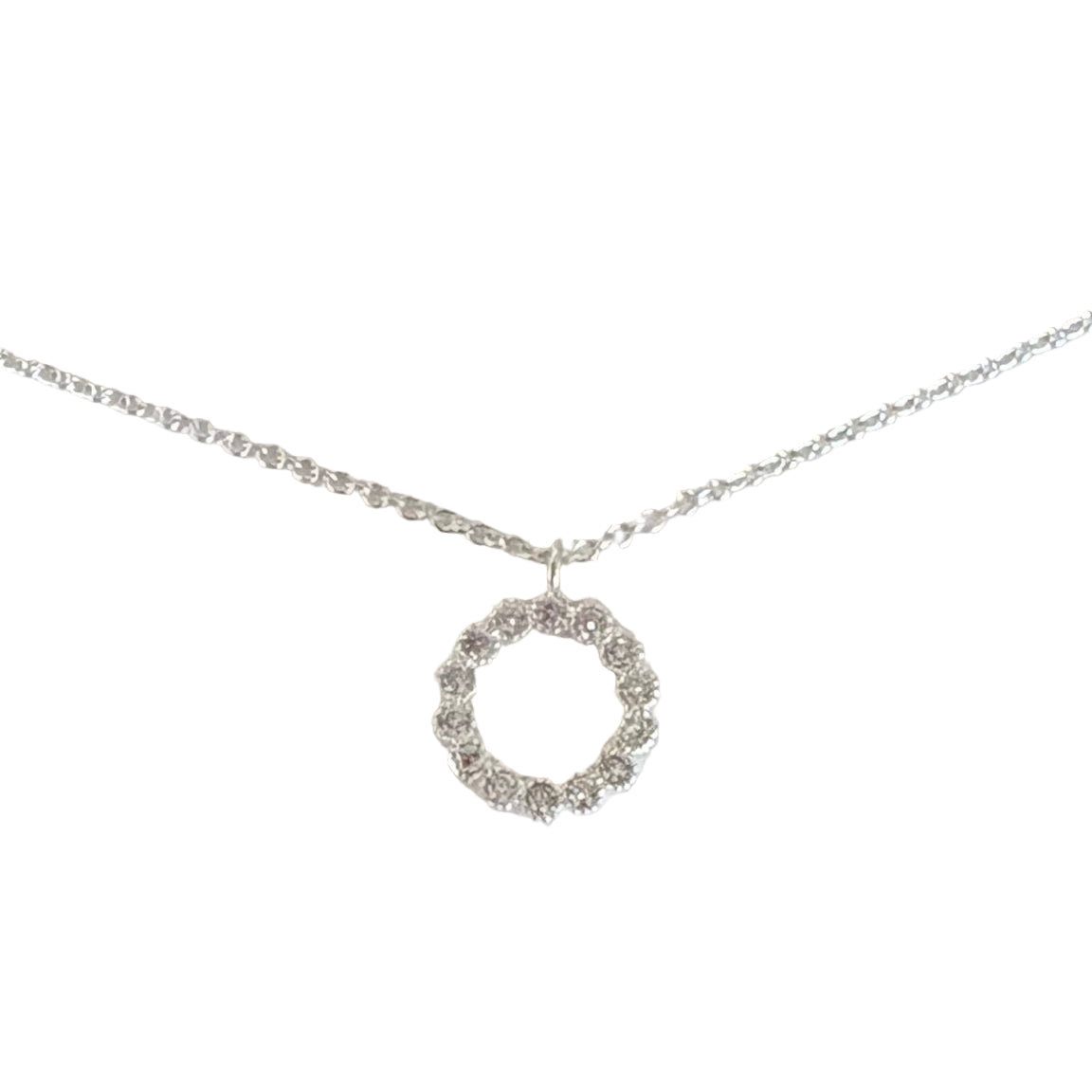 Circle Necklace Silver