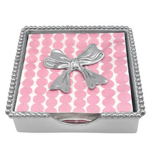 Load image into Gallery viewer, Mariposa Bow Beaded Napkin Box Set