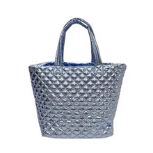 Load image into Gallery viewer, The Debra Diamond Tote Ice Blue