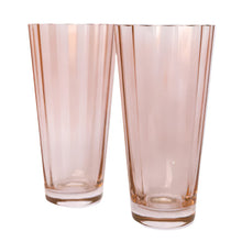 Load image into Gallery viewer, Estelle Colored Glasses Blush Pink Sunday High Balls - Set of 2