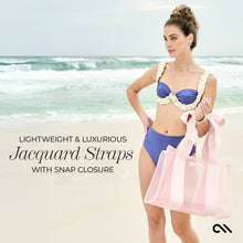 Load image into Gallery viewer, Special Edition Bow Beach Tote With Phone Pouch