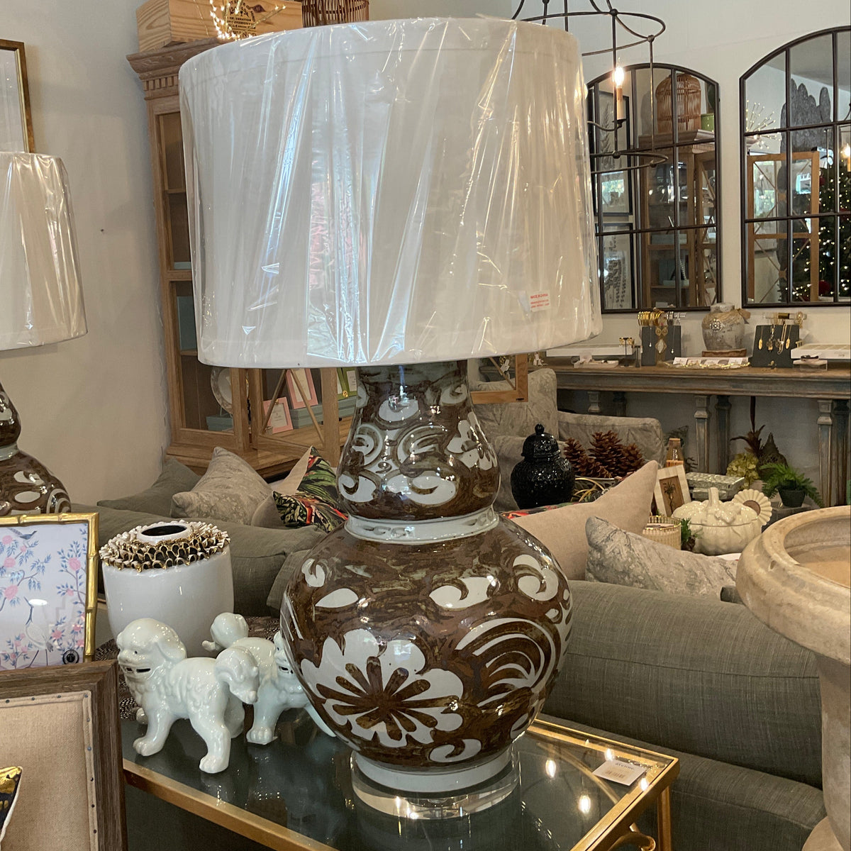 Brown Sea Reed Gourd Lamp