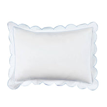 Load image into Gallery viewer, Scallop Frame Embroidered Cotton Percale Duvet Set