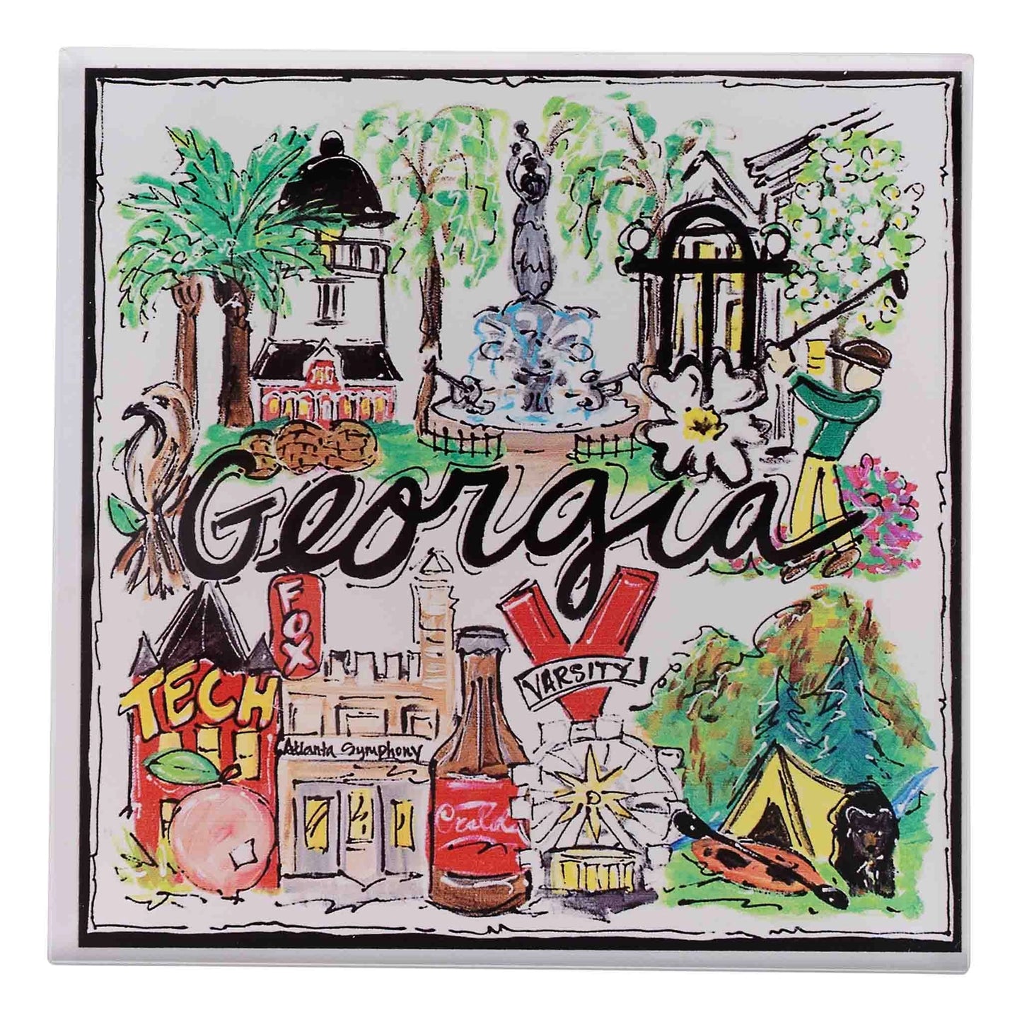 Georgia Icon Acrylic Coaster