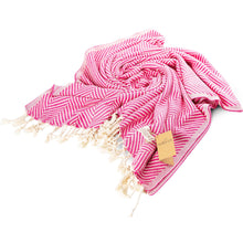 Load image into Gallery viewer, YURTLU'S Turkish Beach Towel Pre-Washed 38"x72" Quick Dry and Highly Absorbent Oversized Sand-Free Stylish and Versatile for Beach, Spa, and Home Light 100% Cotton Peshtemal