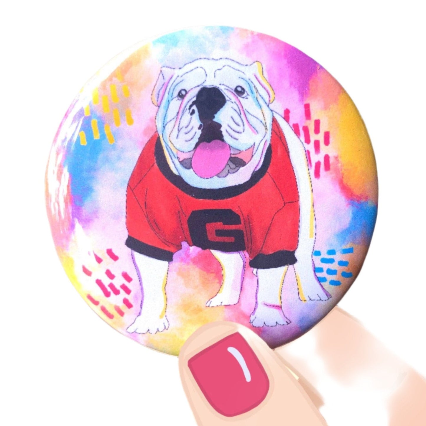 Colorful Dawg Button