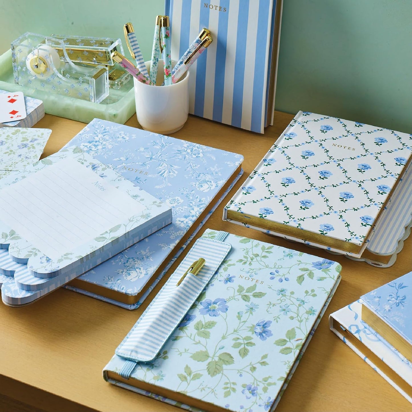 Laura Ashley Blue Hydrangea Flower Trellis Journal