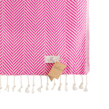 Load image into Gallery viewer, YURTLU'S Turkish Beach Towel Pre-Washed 38"x72" Quick Dry and Highly Absorbent Oversized Sand-Free Stylish and Versatile for Beach, Spa, and Home Light 100% Cotton Peshtemal