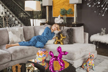 Load image into Gallery viewer, Purple Ceramic Dog Bank