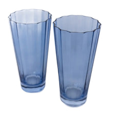 Load image into Gallery viewer, Estelle Colored Glass Cobalt Sunday High Balls - Set of 2