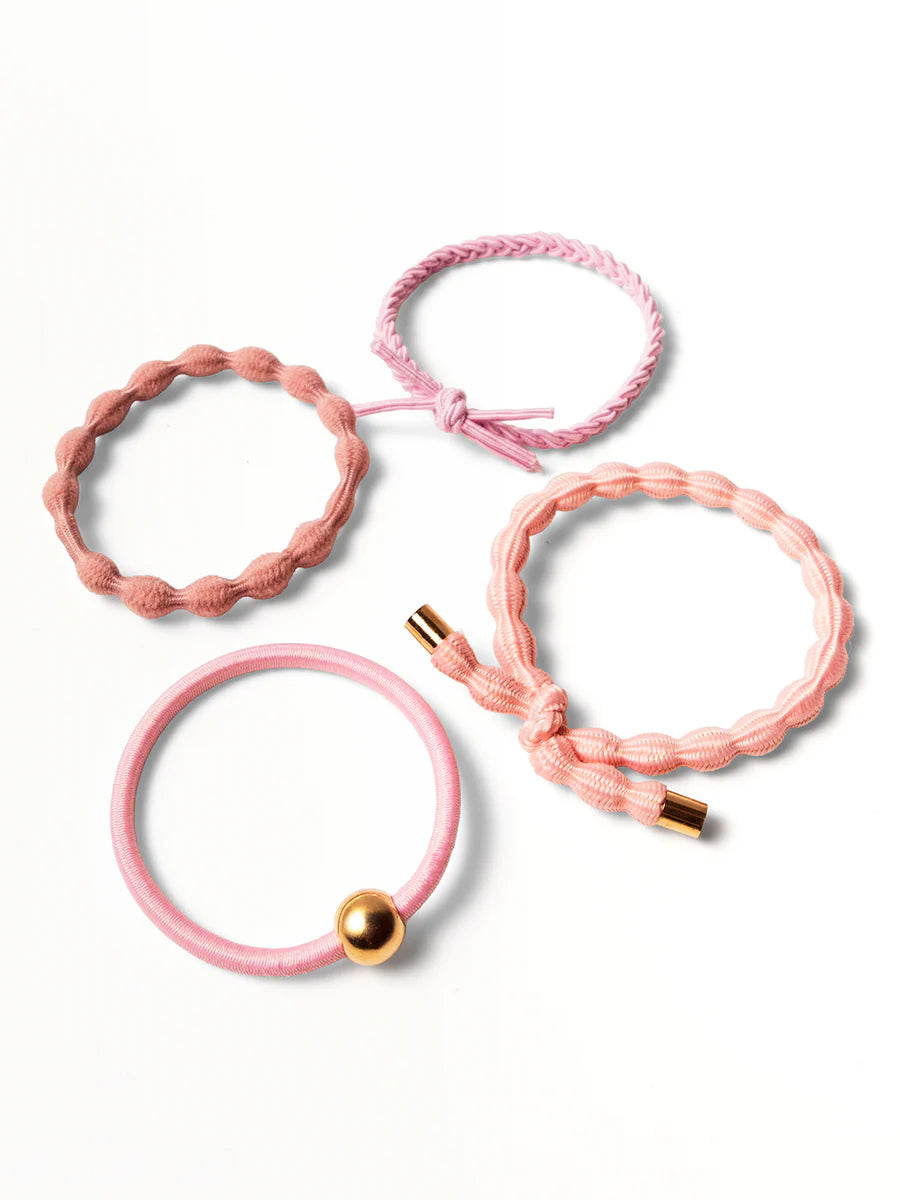 Blush Elastics Set of 4