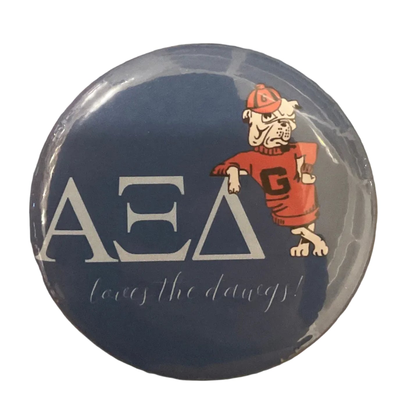 Sorority Loves the Dawgs Button