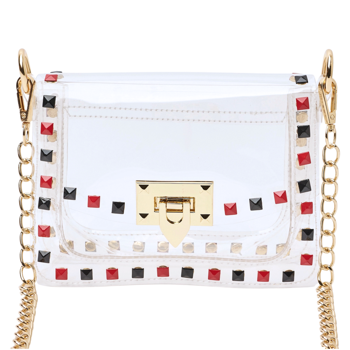 Jackie Gameday Purse in Red + Black