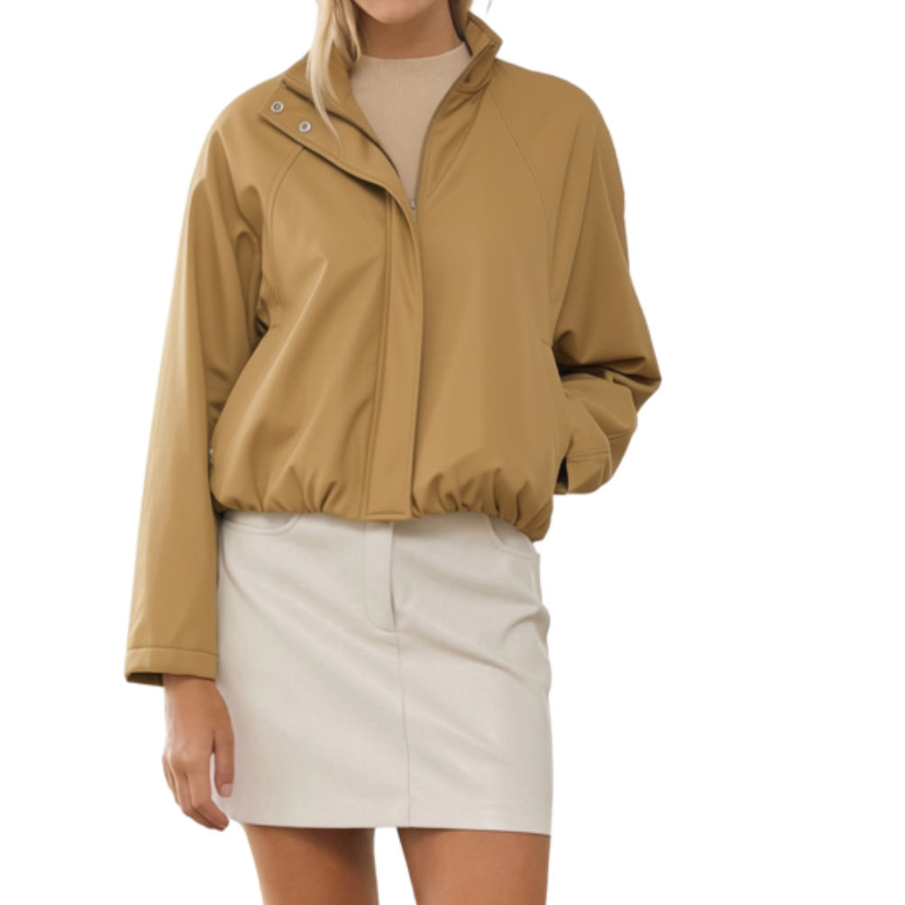 Taupe Bomber Jacket