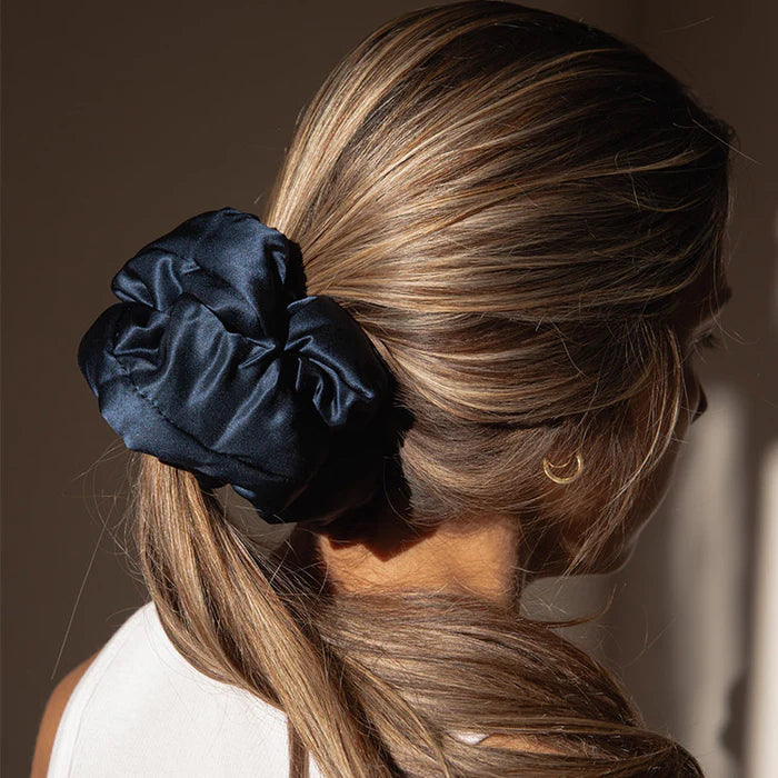 DROWSY Midnight Blue Padded Scrunchie