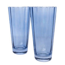 Load image into Gallery viewer, Estelle Colored Glass Cobalt Sunday High Balls - Set of 2