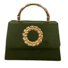 Load image into Gallery viewer, Green Lulu Wreath Handbag