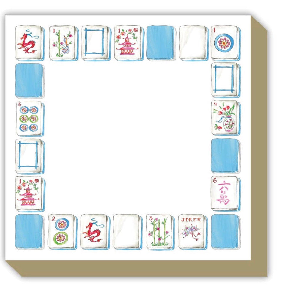 Rosanne Beck Mahjong Tiles June Notepad