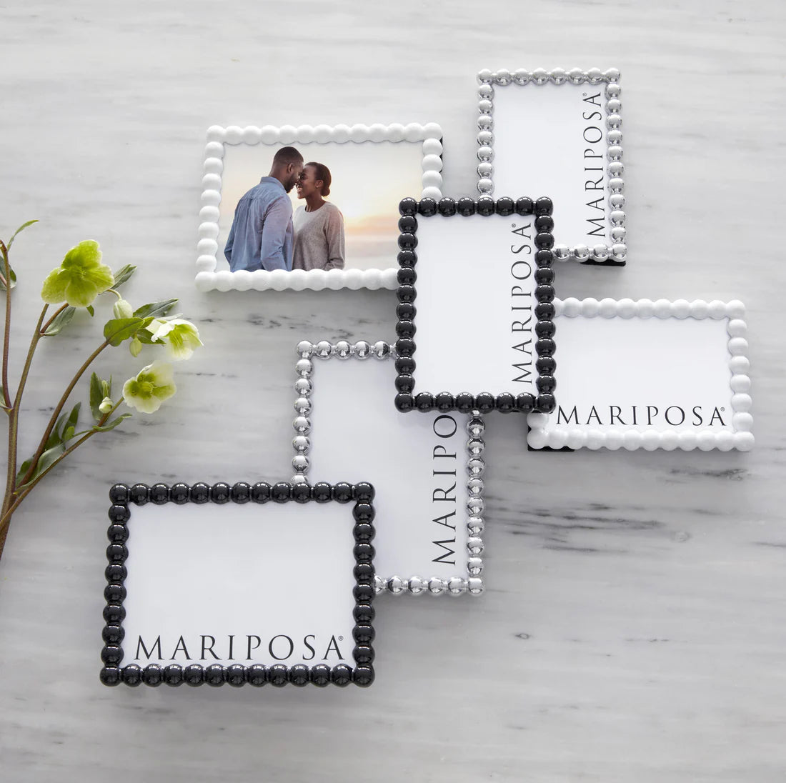 Mariposa Baubles White 4x6 Frame