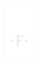 Load image into Gallery viewer, Caspari Antique Robin's Egg Single Initial Boxed Guest Towels