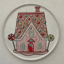 Load image into Gallery viewer, Gingerbread House Acrylic Coaster