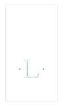 Load image into Gallery viewer, Caspari Antique Robin's Egg Single Initial Boxed Guest Towels