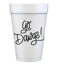 Load image into Gallery viewer, Go Dawgs! Styrofoam Game Day Cups