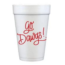 Load image into Gallery viewer, Go Dawgs! Styrofoam Game Day Cups