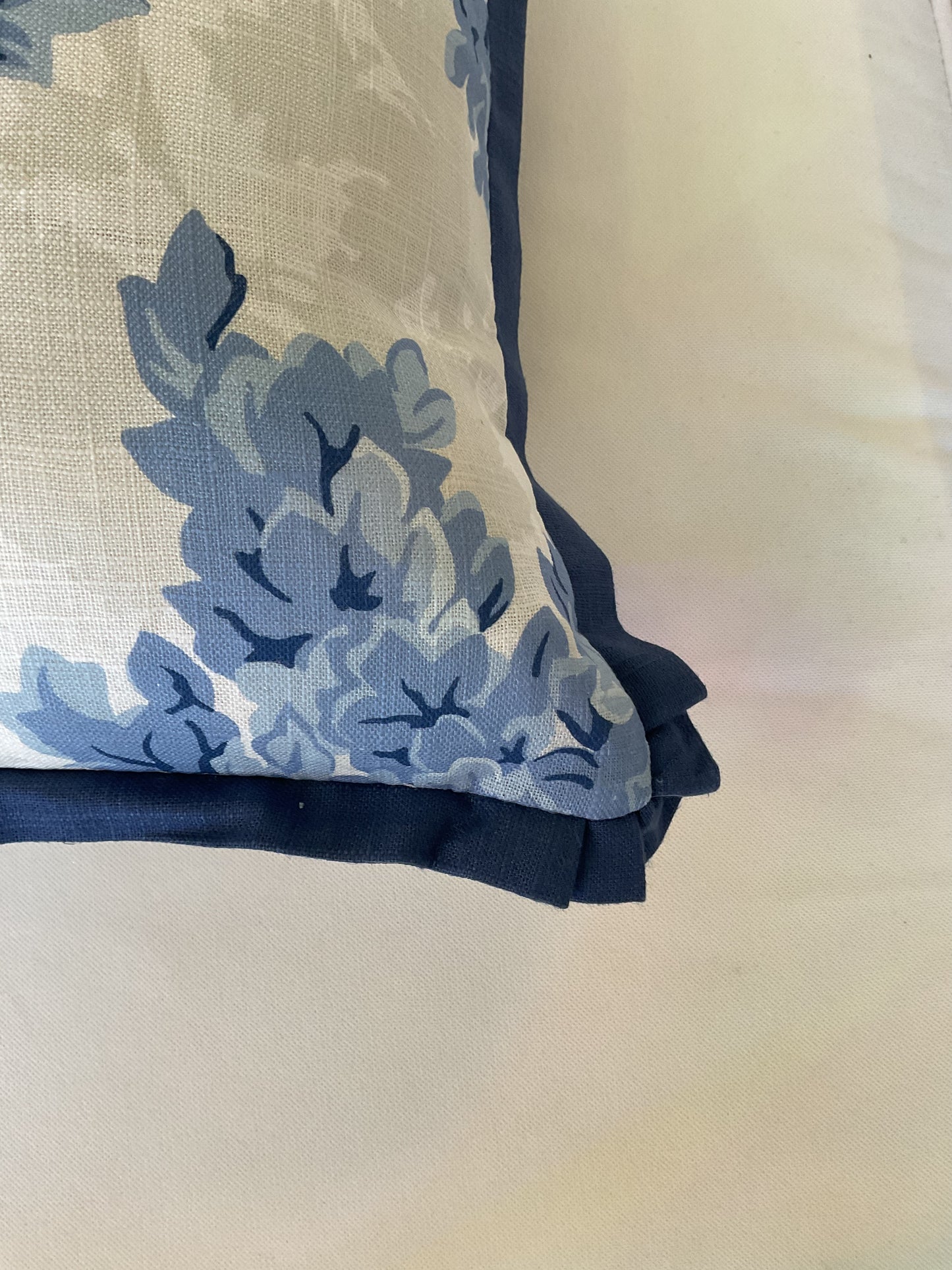 French Blue Topiary Lumbar Pillow