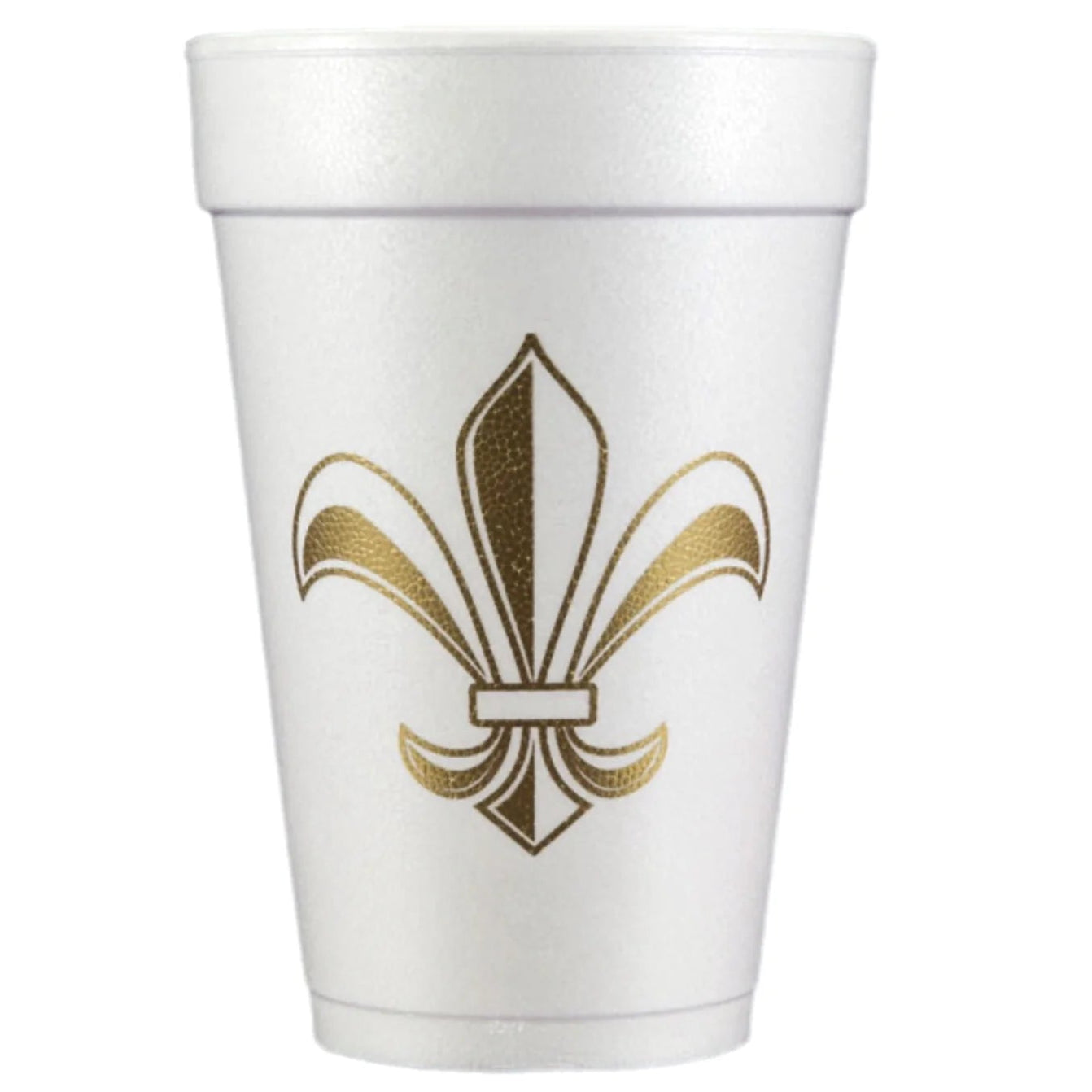 Fleur De Lis Styrofoam Cups