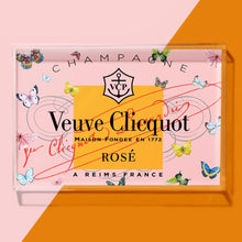 Load image into Gallery viewer, Acrylic Tray: Rosé Butterfly