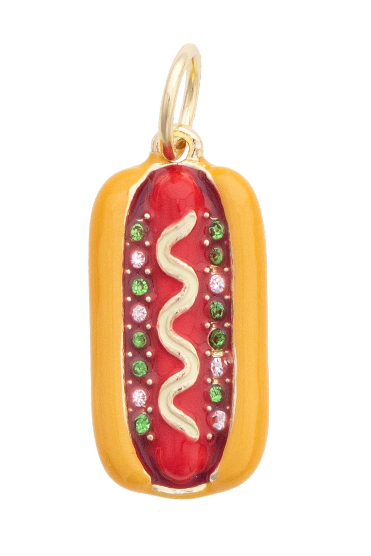 Ballpark 3-D Hotdog Charm